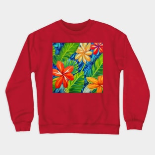 Tropical Flowers Two Crewneck Sweatshirt